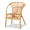 Baxton Studio Murai Modern Bohemian Natural Brown Rattan Dining Chair 211-12765-ZORO - alternate 9
